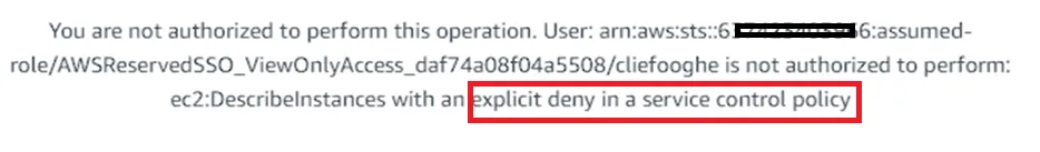 SCP ViewOnlyAccess AWS
