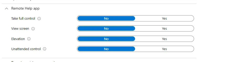 remote help app microsoft intune