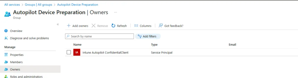 Microsoft Windows Autopilot Owners