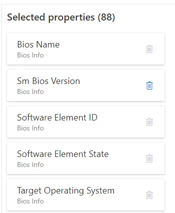 Selected Properties