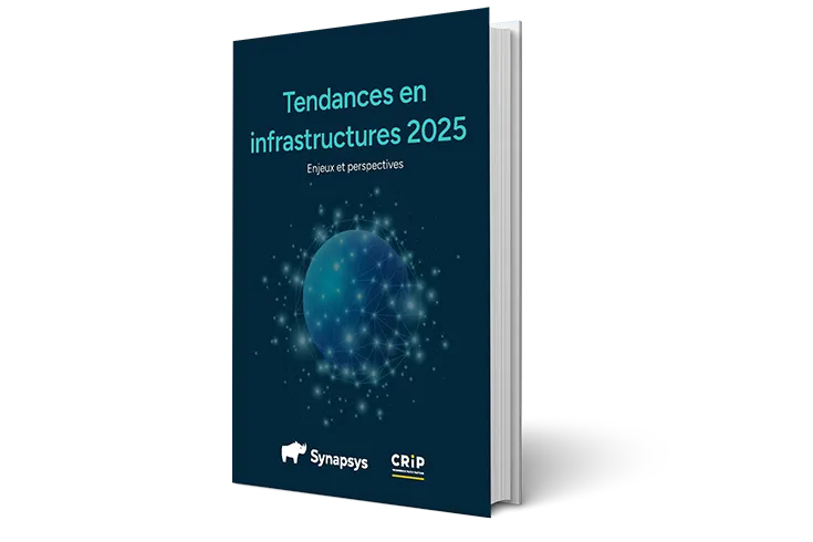 Mockup Tendances en infrastructures IT en France en 2025 par Synapsys et CRiP
