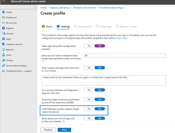 Intune Admin Center