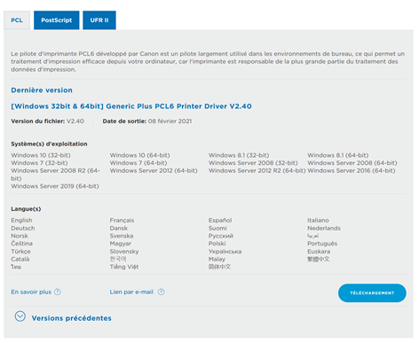 Comment imprimer la page de configuration réseaux sur Canon