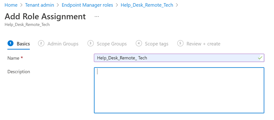 Remote Help Intune Assignment