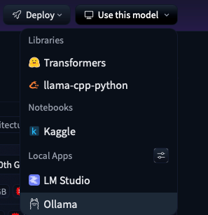 Configurer Ollama Dans Profil Huggingface